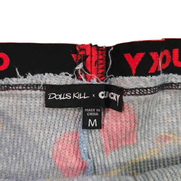 Dolls kill x chucky sleep tight pajama set SZ M Halloween PJs Tank Top Boy Short - Picture 7 of 9